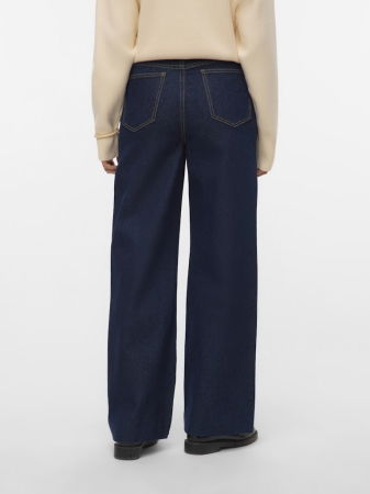 Wide Leg - Vero Moda Blugi Indigo Bottom Wide Femei