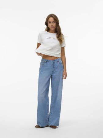 JEANS - Vero Moda Blugi Albastri REMY Wide Leg Femei