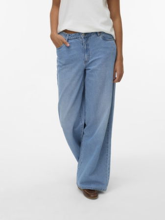 JEANS - Vero Moda Blugi Albastri REMY Wide Leg Femei