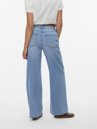 JEANS - Vero Moda Blugi Albastri REMY Wide Leg Femei