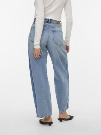 Wide Leg - VERO MODA Blugi Medium Blue Denim Bottom Barrel Femei