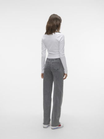 Wide Leg - Vero Moda Blugi Gri Deschis TESSA Wide Femei