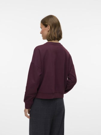 Hanorace - VERO MODA Bluza Bordo  Femei