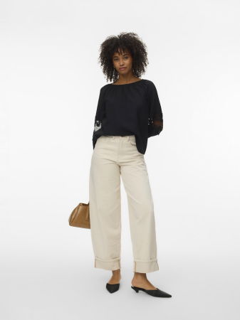 ЖЕНЩИНЫ - Vero Moda Женская Рубашка Чёрная Regular