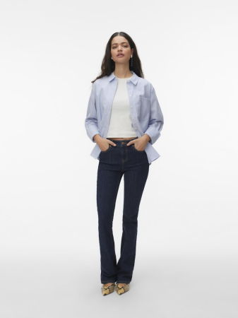 FEMEI - VERO MODA Camasa Palace Blue Snow White  Femei