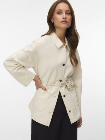 FEMEI - Geaca Crem Femei