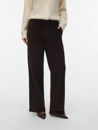 Pantaloni - Vero Moda Pantaloni Maro Inchis Wide Femei