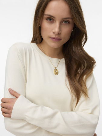 FEMEI - Vero Moda Pulover Crem Regular Femei
