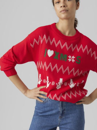 Pulovere si Cardigane - Vero Moda Pulover Rosu  Femei