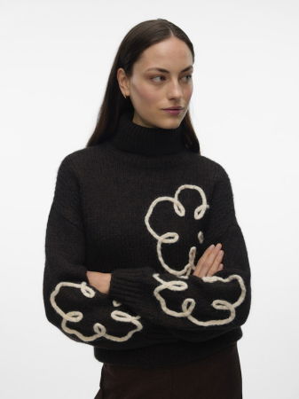 FEMEI - Vero Moda Pulover Maro Inchis  Femei