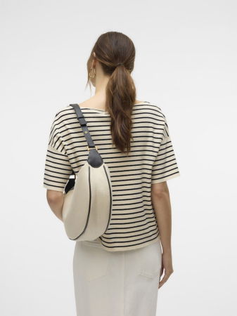 FEMEI - Vero Moda Pulover Cu Maneca Scurta Crem Regular Femei