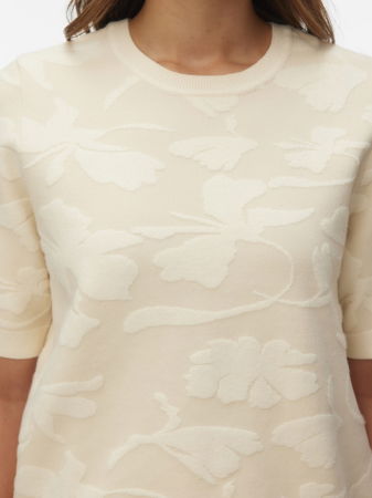 FEMEI - Pulover Cu Maneca Scurta Alb Femei