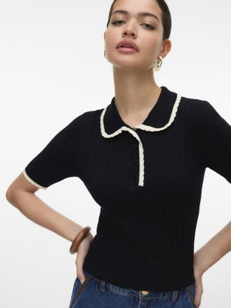 Vero Moda Свитер С Коротким Рукавом Black Birch  [2]