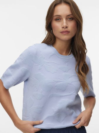 FEMEI - Pulover Cu Maneca Scurta Albastru Femei