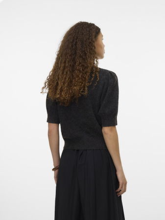 IMBRACAMINTE - Vero Moda Pulover Cu Maneca Scurta Gri Inchis  Femei