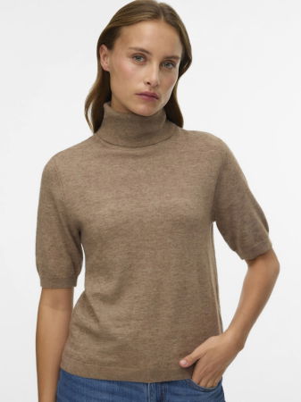 Pulovere si Cardigane - VERO MODA Pulover Cu Maneca Scurta Fossil Relaxed Femei
