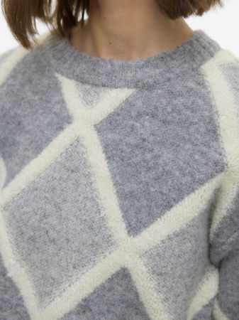 Свитера и Кардиганы - Vero Moda Свитер Medium Grey Melange Birch 