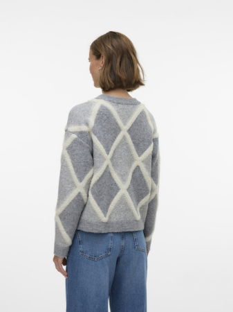 Свитера и Кардиганы - Vero Moda Свитер Medium Grey Melange Birch 