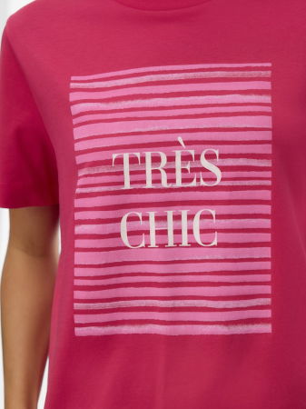 FEMEI - Vero Moda Tricou Rosu Visiniu Regular Femei