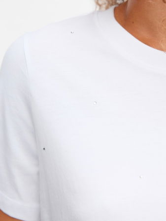 Футболки и Топы - Vero Moda Футболка Bright White Silver Studs 