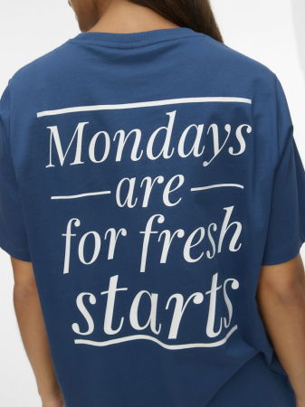 FEMEI - VERO MODA Tricou Dark Denim  Femei