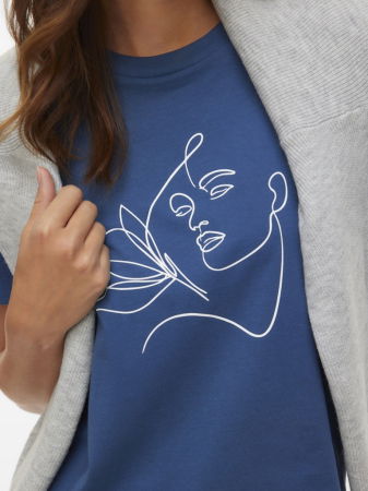 FEMEI - Vero Moda Tricou Albastru  Femei