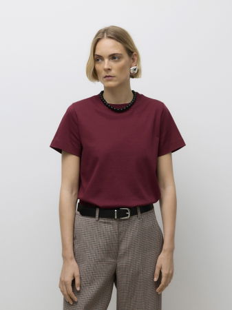 Tricouri si Topuri - Vero Moda Tricou Rosu Visiniu  Femei