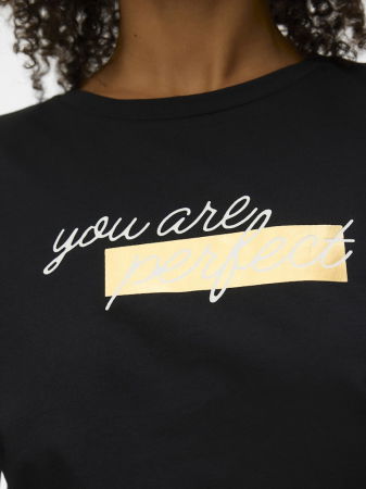 FEMEI - Vero Moda Tricou Negru Regular Femei