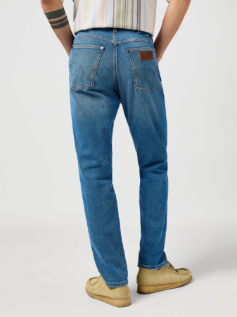 JEANS - Wrangler Blugi Albastri RIVER Tapered Barbati