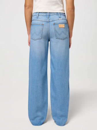 FEMEI - Wrangler Blugi Albastri Deschisi WORLD WIDE Wide Leg Femei