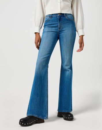 ЖЕНЩИНЫ - Wrangler Женские Джинсы Синие Flare