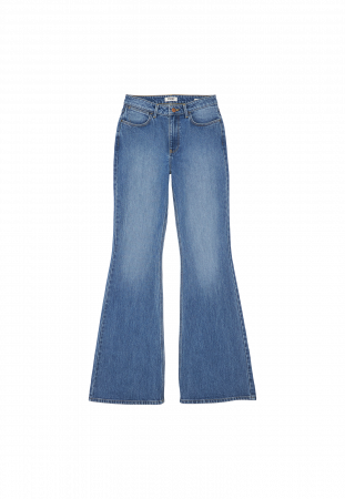 Wrangler Женские Джинсы Синие Flare [5]