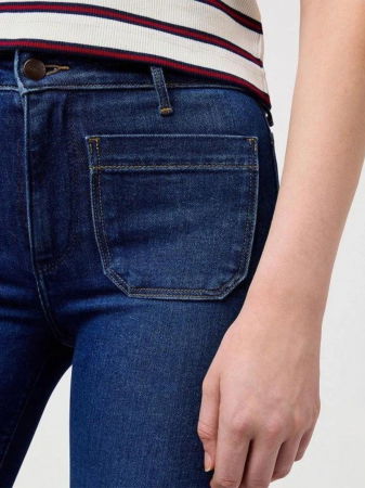 Bootcut - Wrangler Женские Джинсы Синие FLARE Flare