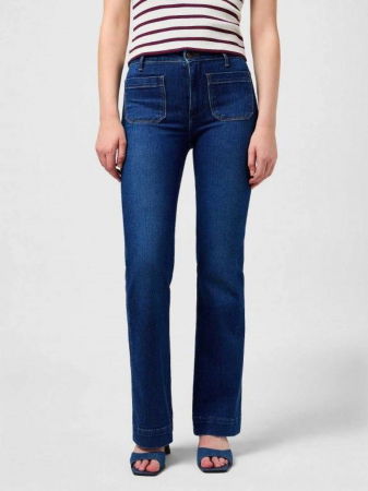 Bootcut - Wrangler Женские Джинсы Синие FLARE Flare