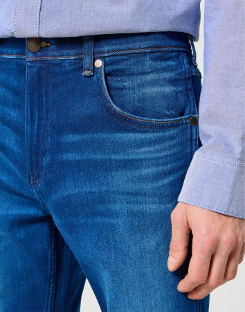 МУЖЧИНЫ - Wrangler Мужские Джинсы Синие Regular Straight