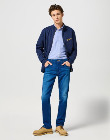 Regular - Wrangler Blugi Regular Straight Blue Barbati
