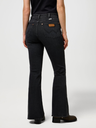 Bootcut - Wrangler Blugi Gri Inchis MONTANA Flare Femei
