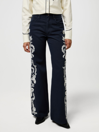 Bootcut - Wrangler Blugi Navy 70s Flare Flare Femei