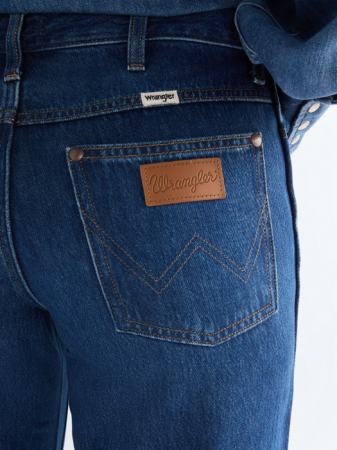 JEANS - Wrangler Blugi Albastri WORLD WIDE Wide Leg Femei