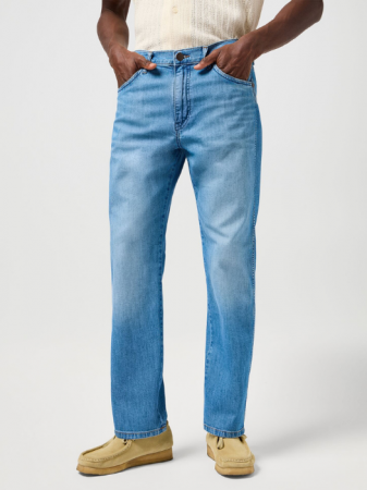 Straight - Wrangler Мужские Джинсы Светло-Синие FRONTIER Relaxed Straight