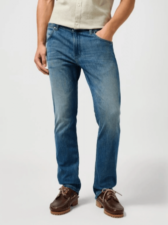 МУЖЧИНЫ - Wrangler Мужские Джинсы Синие GREENSBORO Regular Straight