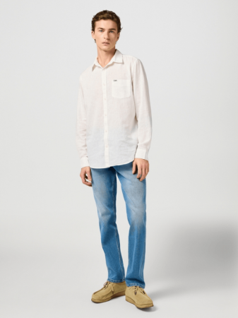 Straight - Wrangler Blugi Albastri GREENSBORO Regular Straight Barbati