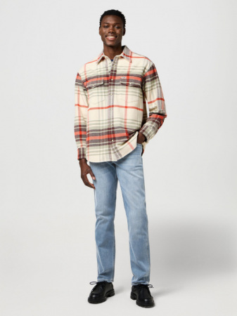 МУЖЧИНЫ - Wrangler Мужские Джинсы Светло-Синие GREENSBORO Regular Straight - 469 Lei