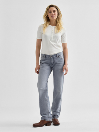 ЖЕНЩИНЫ - Wrangler Женские Джинсы Светло-Серые LOW RISE COWBOY JEAN Straight - 499 Lei