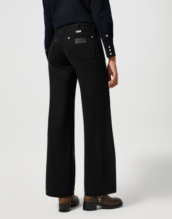 ДЖИНСЫ - Wrangler Женские Джинсы Чёрные WORLD WIDE Wide Leg