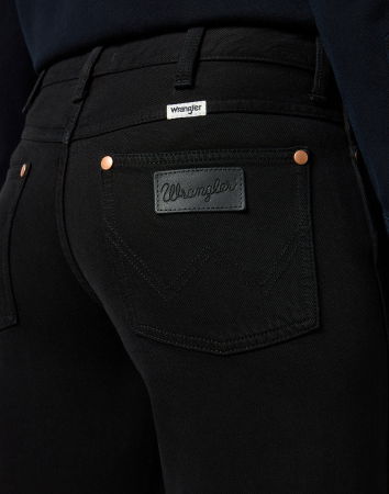 ДЖИНСЫ - Wrangler Женские Джинсы Чёрные WORLD WIDE Wide Leg