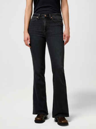 Bootcut - Wrangler Blugi Gri Inchis MONTANA Flare Femei
