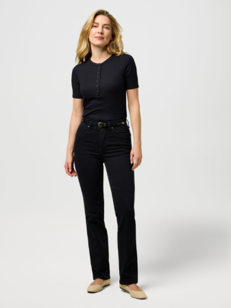 Straight - Wrangler Blugi Negri STRAIGHT Straight Femei