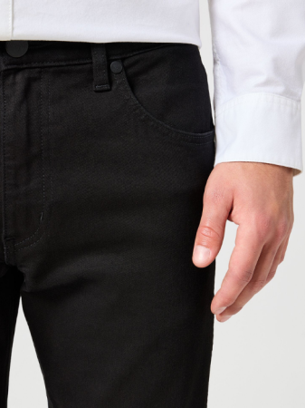 JEANS - Wrangler Blugi Negri GREENSBORO Regular Straight Barbati