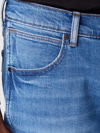 МУЖЧИНЫ - Wrangler Мужские Джинсы Чёрные LARSTON Slim Tapered